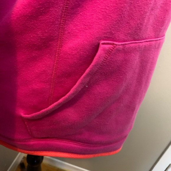Bright Pink with Orange Detail Hoodie - Picture 8 of 9